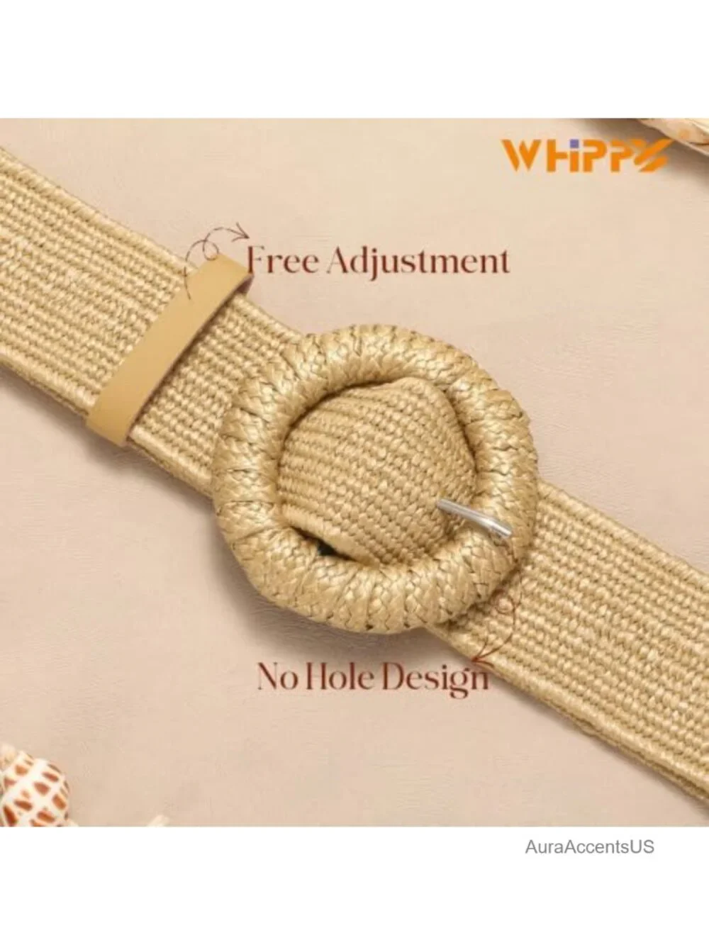 Straw Woven Elastic Stretch Waist Belt Boho Braided Dress Belt